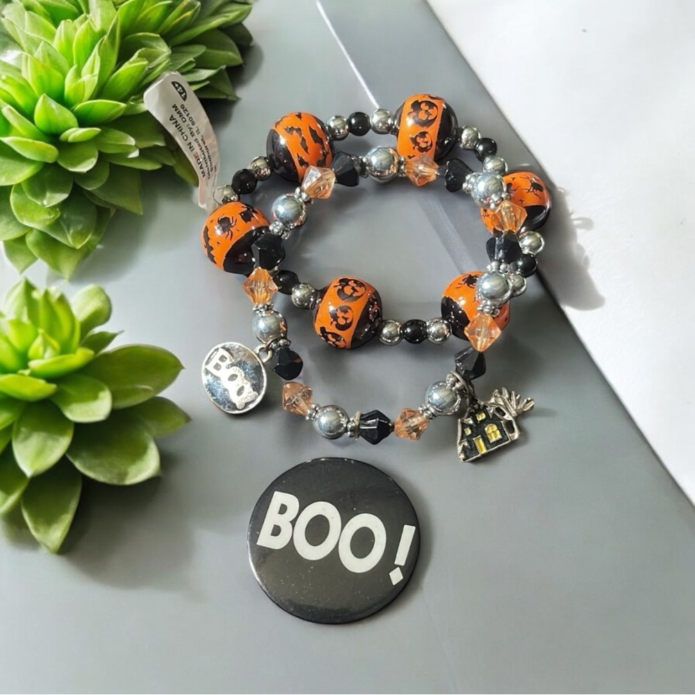 Halloween Themed Bracelet Set with Marching pin